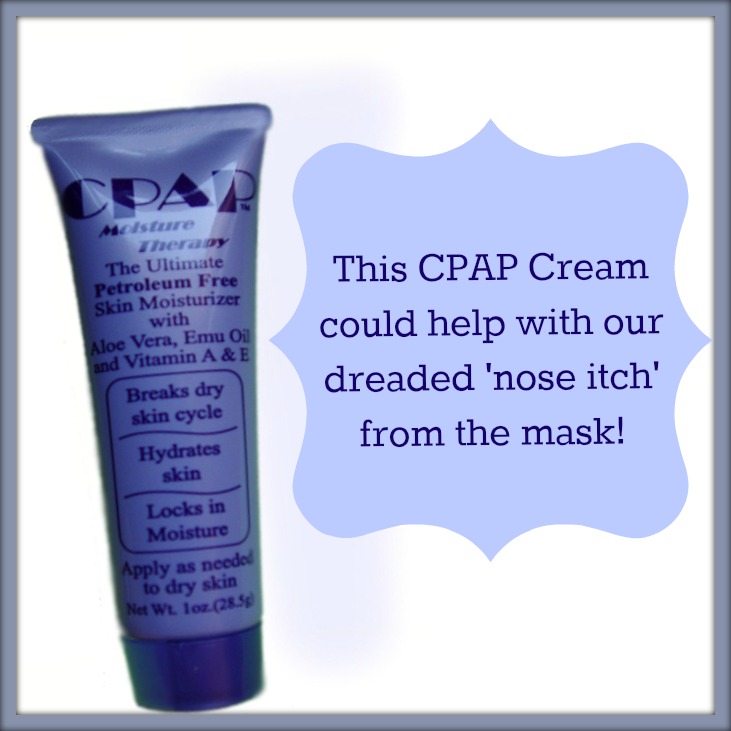 CPAP Moisture Therapy Cream could help with the dreaded Nose Itch